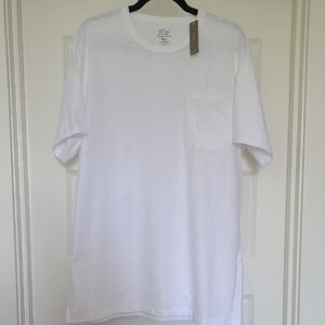 J. Crew Classic White Short Sleeve Tee